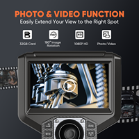 Écran IPS de 4,3 pouces, boroscope articulé 720, endoscope orientable HD 1080P pour l'automobile, les murs, la mécanique et l'inspection domestique