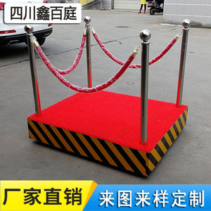 Base de Alfombra Roja para Poste de Seguridad de Acero Inoxidable, Accesorios de Vigilancia - Product Image 4