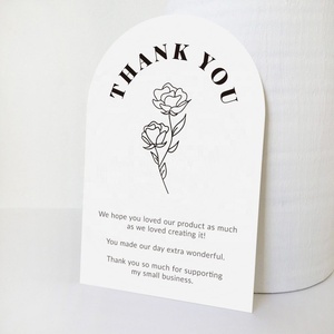 Tarjetas <span class=keywords><strong>de</strong></span> Agradecimiento con Forma <span class=keywords><strong>de</strong></span> Arco, Impresión Personalizada, Código <span class=keywords><strong>de</strong></span> Descuento, Etiquetas <span class=keywords><strong>de</strong></span> Papel para Tarjetas <span class=keywords><strong>de</strong></span> Visita con Nombre y Logotipo, Tarjeta <span class=keywords><strong>de</strong></span> Felicitación/Boda - Product Image 4