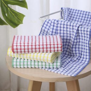 ผ้าเช็ดจานครัวแบบขายส่ง ซึมซับน้ำได้ดี ผ้าฝ้ายเทอร์รี่ ผ้าเช็ดจานครัว - Product Image 4