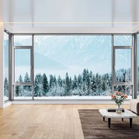 Ventanas Corredizas de Aluminio Serie 110 de Deyu, Modernas y Sencillas, Aislamiento Acústico y Térmico, de Piso a Techo para Villas
