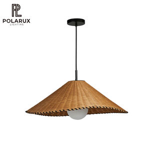 Lámpara Colgante Nórdica Minimalista Japandi para Isla de Cocina, Comedor, Metal y Ratán, Diseño de Alta Calidad, Hecha a Mano, Modelo <span class=keywords><strong>Davida</strong></span> - Product Image 1