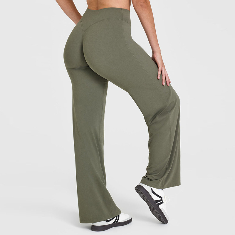 Comodidad y estilo se unen: pantalones de yoga acampanados premium