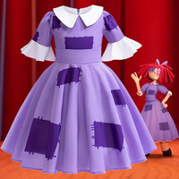 Costumes de carnaval pour enfants, costumes de cosplay de cirque numérique personnalisés, tenue de cosplay Pomni, costume d'Halloween Pomni
