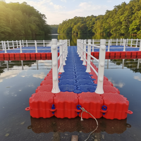 Quai flottant en plastique pour jet ski, quai flottant pour petit bateau, plateforme pour complexe hôtelier, quai flottant commercial