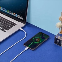 Câble de charge rapide USB Type-C vers C en TPE blanc ultra-fin OD2.9mm 2m 3m PD60W 3A20V pour Macbook Iphone15 Huawei Xiaomi