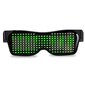 Gafas LED con Bluetooth, montura negra, lentes de PC, UV400, reproductor de música para fiestas y actuaciones en escenario - Product Image 2