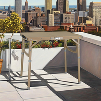 HONGQIANG Table pliante en alliage portable moderne réglable en hauteur pour les parcs à manger en plein air meubles d'extérieur en plastique 1 an