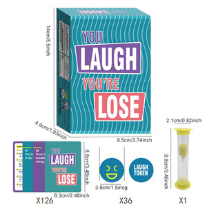 Cartes de jeu en anglais : Vous rigolez, vous perdez – Jeu de société pour soirée, cartes à jouer pour adultes - Product Image 3