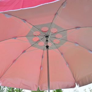 Sombrilla de Playa, Patio o Jardín de 140 cm, Resistente al Viento, con Doble Estructura y Ventilación, para Exteriores - Product Image 2