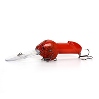 14.5cm 24.4g Pénis Artificiel Leurres Saint Valentin Cadeau Plongée Profonde Dick Rattle Minnow Crankbait Dur Appât Corps Non Peint pour Brochet