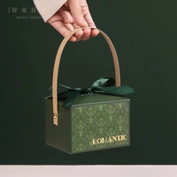 Boîte à bonbons de luxe, cadeau de faveur de mariage, boîte à bonbons avec ruban