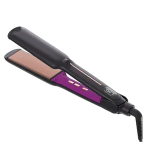 Professional Four Advanced Floating Plates Hair Straightener And Hair Dryer In One New Design Hairdressing Tool With LED