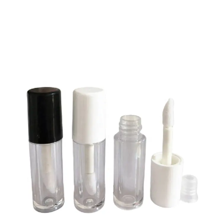 Mini 1.3ML Black White Clear Sample Refillable Cosmetic Lip Gloss Lipgloss Tube Container
