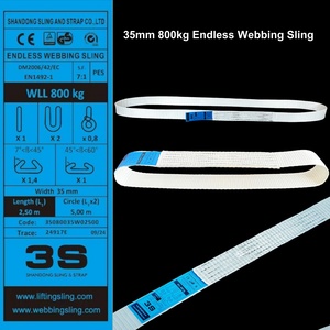 30mm 1Tヘビーデューティーフラットポリエステルエンドレスウェビングスリングベルトエンドレスパターンカスタマイズ - Product Image 6