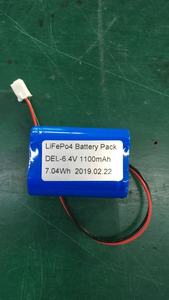 <span class=keywords><strong>18500</strong></span> ליתיום ברזל פוספט סוללה 6.4V <span class=keywords><strong>1100mAh</strong></span> <span class=keywords><strong>Lifepo4</strong></span> סוללות עבור מעלית מעלית אור - Product Image 4