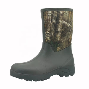 Bottes <span class=keywords><strong>de</strong></span> <span class=keywords><strong>pluie</strong></span> <span class=keywords><strong>de</strong></span> chasse mi-mollet en néoprène résistantes à l'eau, camouflage personnalisé, vente en gros YL494 pour hommes - Product Image 1