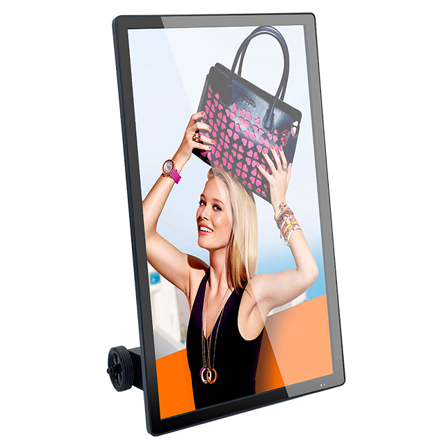 43inch LCD digital signage with battery movable with wheels portable advertising LCD player