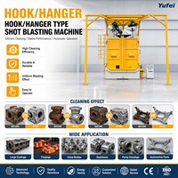 Machine de sablage pour structures en acier Q3750, type crochet, pour poutres et colonnes en acier lourd, décapage de la rouille, polissage, avec boîte de vitesses, pompe, moteur et PLC