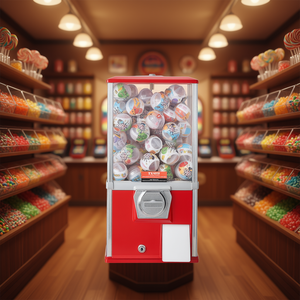 Máquina Expendedora de Dulces Vevor de 21 Pulgadas, Dispensador de Monedas Rojo, Máquina Expendedora de Golosinas para Uso en Parques de Diversiones - Product Image 2