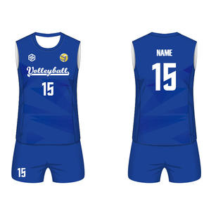 China machen billige Sublimation Team Volleyball Trikot Mann und Frau Red Volleyball Sportswear - Product Image 5