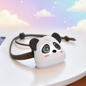 Lampe <span class=keywords><strong>frontale</strong></span> Panda pour enfants, lumière LED nocturne, mini lampe <span class=keywords><strong>frontale</strong></span> en silicone rechargeable USB Type-C, portable, lampe <span class=keywords><strong>frontale</strong></span> d'urgence pour le camping - Product Image 1