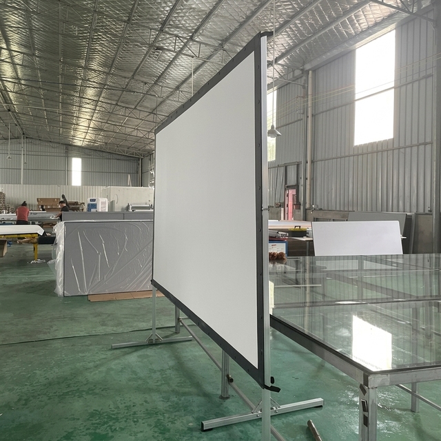 300 Inch Matt White Fast Folding Projection Screen Easy Install Outdoor Fold Front Rear Including Flight Case