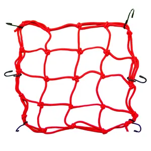30*30cm Custom Size Nets for Motorcycle Tanks Cheap Motorcycle Cargo Net Colorful Motorcycle Helmet Net