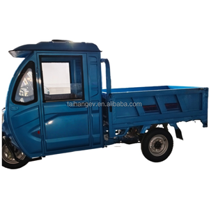 Camion agricole électrique sans balais à batterie au lithium, boîte de chargement en acier inoxydable, vélo <span class=keywords><strong>cargo</strong></span> à benne basculante - Product Image 1