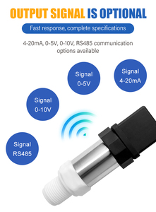 เครื่องส่งสัญญาณแรงดัน0-1.6MPa 4-20mA ตัวแปลงสัญญาณเซ็นเซอร์ความดันอากาศก๊าซ IP65 24VDC RL-131ความแม่นยำ0.2การรับประกัน1ปี - Product Image 2