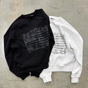 High Quality Custom Long Sleeve Oversize Waffle T-Shirt for <b>Men</b> Street Wear <b>Thermal</b> Fabric Cropped Top Hip Hop Style - Product Image 1