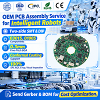 Fabricant OEM d'assemblages de circuits imprimés (PCBA) SMT HASL, carte de contrôle de robot industriel conforme aux normes IPC