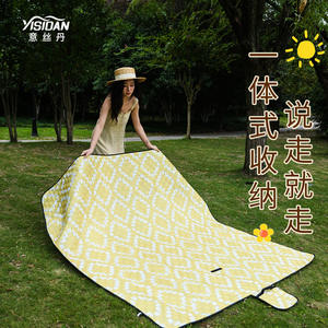 Tapis de pique-nique, tapis de camping en plein air, 200 cm, antidérapant, résistant à l'humidité, pliable, portable, rectangulaire, en polyester et PVC - Product Image 2