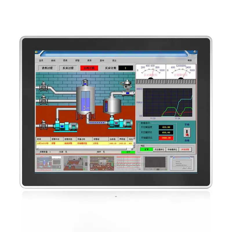 Touchthink Aangepaste 12 15 17 Inch Vierkante Capacitieve Touchscreen Lcd Touch Monitor Voor Outdoor Industriële Machine