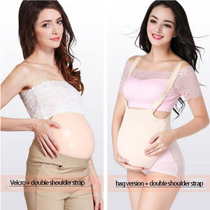 URCHOICE सिमुलेशन गर्भावस्था अभिनेता सहारा crossdresser महिलाओं कृत्रिम झूठी स्पंज पेट सिलिकॉन नकली बड़ा गर्भवती पेट - Product Image 4