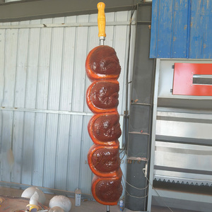 Lớn Sợi Thủy Tinh Kebab Điêu Khắc Tùy Chỉnh Khổng Lồ Mô Phỏng Nướng Xiên Nhựa Prop Mô Hình Ngoài Trời Nhà Hàng Trang Trí - Product Image 6
