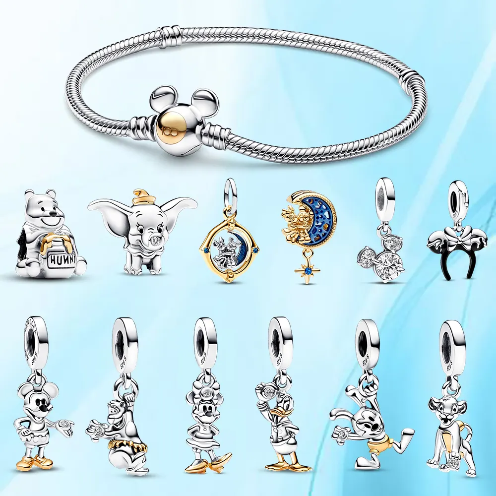 Factory Wholesale 925 Charm Pendant Sterling Silver Suitable for High Quality 100th Anniversary Pendant Beads