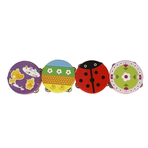 Jouet de percussion Orff pour l'éducation précoce, tambourin à main en forme de fleur, disponible en plusieurs couleurs - Product Image 2