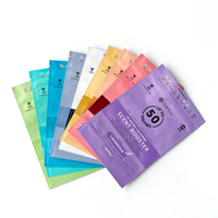 Sachet d'emballage alimentaire personnalisé refermable en papier kraft enduit d'aluminium, résistant à l'huile, avec fermeture éclair, type pochette stand-up