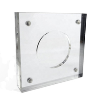 Cadre de pièces de monnaie collection, transparent et personnalisé, en plastique acrylique magnétique, présentoir de médaille, étui de Protection pour puce de Poker