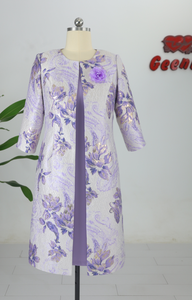 Robe longue grande taille deux pièces pour femme, tenue de cérémonie turque, robe africaine deux pièces - Product Image 3