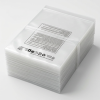 Grands sacs en plastique PE à fond plat et ouvert pour l'emballage en vrac de vêtements, textiles et marchandises