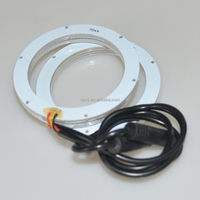 Accessoires d'éclairage automobile : Anneaux LED SMD bicolores (blanc/ambre) de 70 mm pour moto et voiture, type « Angel Eyes »