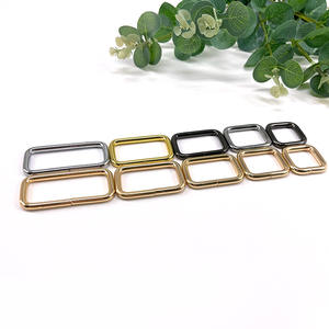 Directo de fábrica, en stock, bolsa tejida DIY, accesorios de Hardware de anillo cuadrado, hebilla cuadrada en relieve antioxidante, Material de PU - Product Image 4