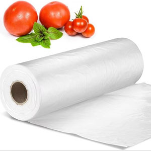 Bolsa de Plástico Ecológica Reciclable y Desechable en Rollo, Transparente, para Pan y Comestibles - Product Image 1