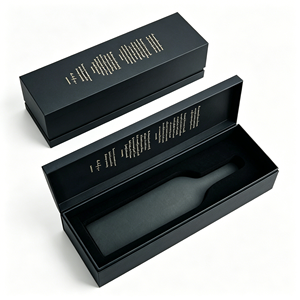 Custom Logo <b>Foldable</b> Magnetic Wine Bottle Packaging <b>Box</b> Rigid Paper Luxury Gift <b>Box</b> for Whiskey Red Wine Champagne - Product Image 3
