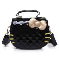 Sac fourre-tout en PU pour enfants, motif animal de dessin animé Hello Kitty, sac à bandoulière pour filles, sac fourre-tout chat, vente chaude