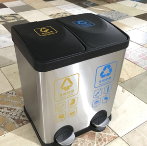 ถังขยะในครัวแบบฝาดัน10L 8L ใช้ในบ้านสำนักงานถังขยะในครัว20L50L ถังขยะ - Product Image 2