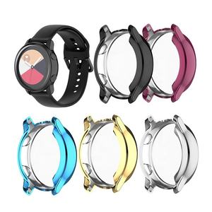 Protection d'écran tout autour, coque de protection pour <span class=keywords><strong>Samsung</strong></span> <span class=keywords><strong>Galaxy</strong></span> <span class=keywords><strong>Watch</strong></span> <span class=keywords><strong>Active</strong></span> <span class=keywords><strong>R500</strong></span>, placage TPU, étui de protection - Product Image 1