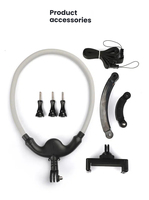 Support de téléphone portable et tablette flexible pour le cou, type collier, personnalisable, pour avion